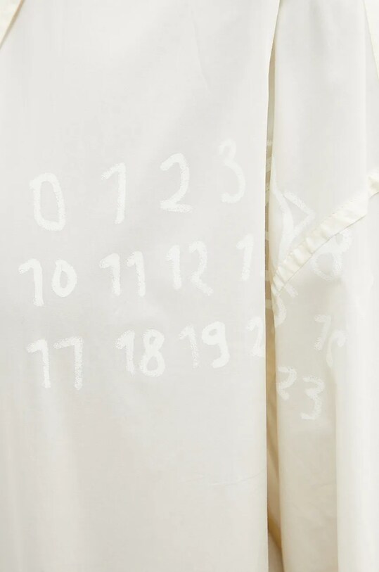 Бавовняна сорочка MM6 Maison Margiela S62DT0034.S47294 бежевий