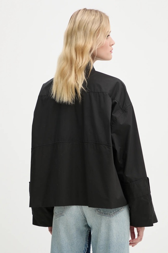 Одежда Хлопковая рубашка MM6 Maison Margiela S62DT0034.S47294 чёрный