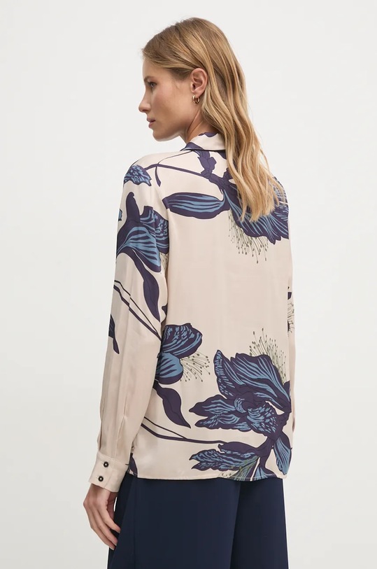 Košile Sisley 5QOJLQ08A béžová AW24