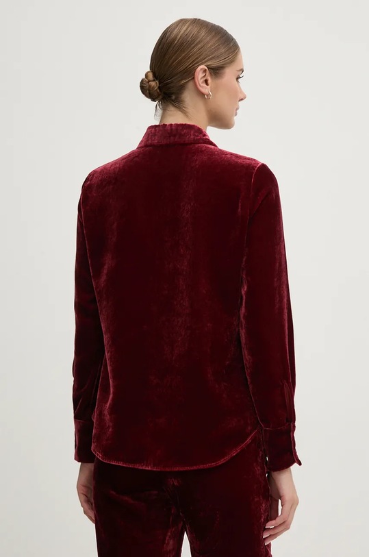 Одяг Велюрова сорочка Sisley 51EULQ07Y бордо
