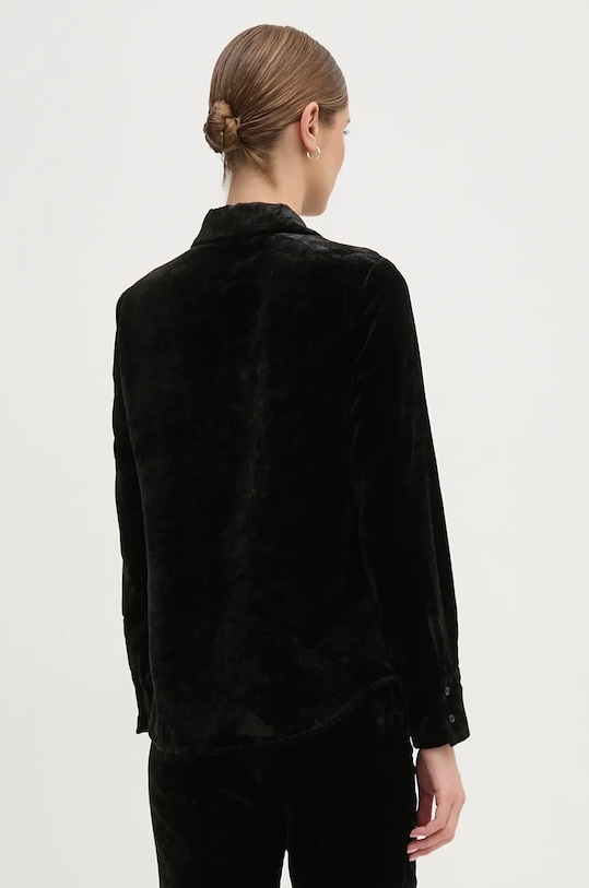 Oblečení Velurová košile Sisley 51EULQ07Y černá