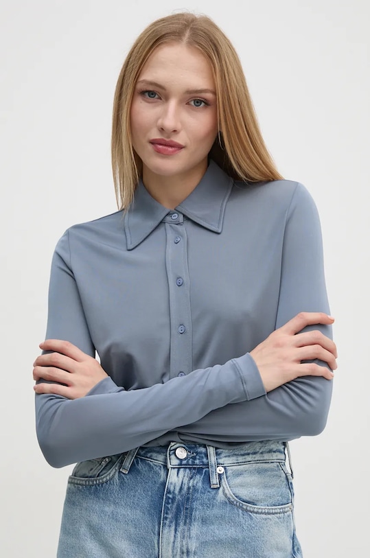 Sisley koszula regular niebieski 54HXLQ087