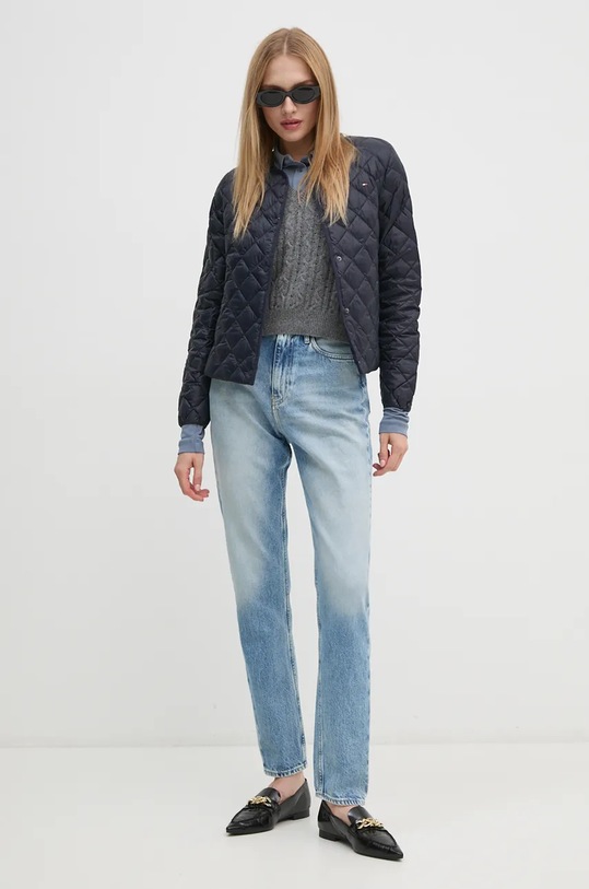 Sisley koszula 54HXLQ087 niebieski AW24