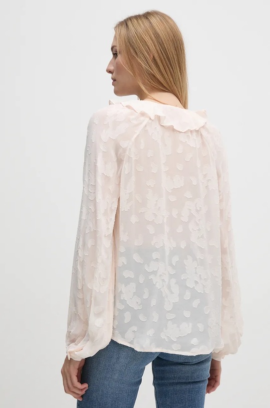Oblečení Halenka Sisley 5RL8LQ084 béžová
