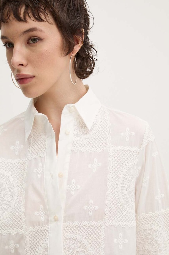 Pamučna košulja Desigual SENDAI 24WWCW31 bijela