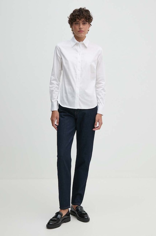 Риза Calvin Klein K20K207671 бял AW24