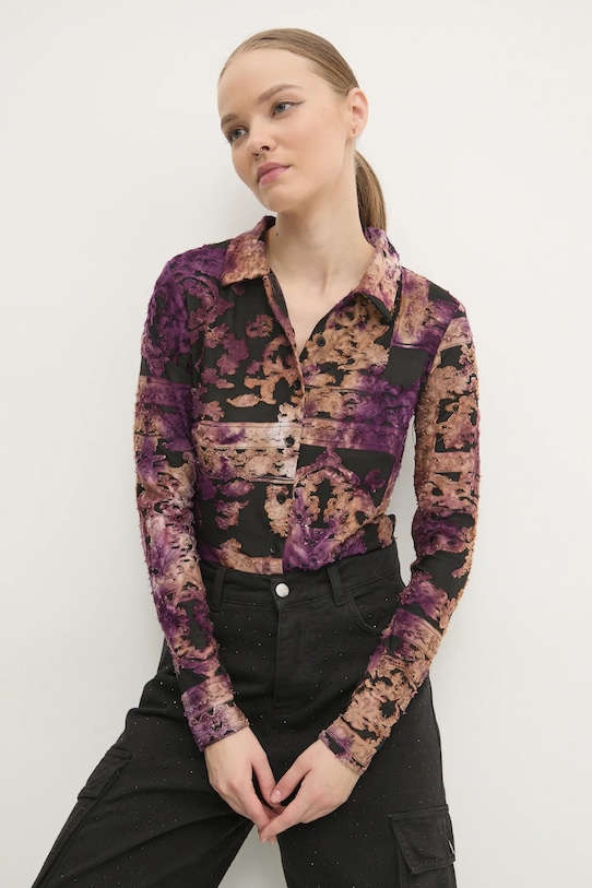 Košulja Desigual NEBULA regular crna 24WWTK39