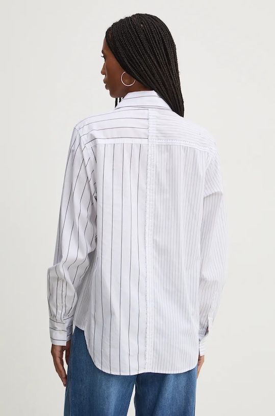 Ρούχα Βαμβακερό πουκάμισο Desigual YOKOHAMA 24WWCW19 λευκό