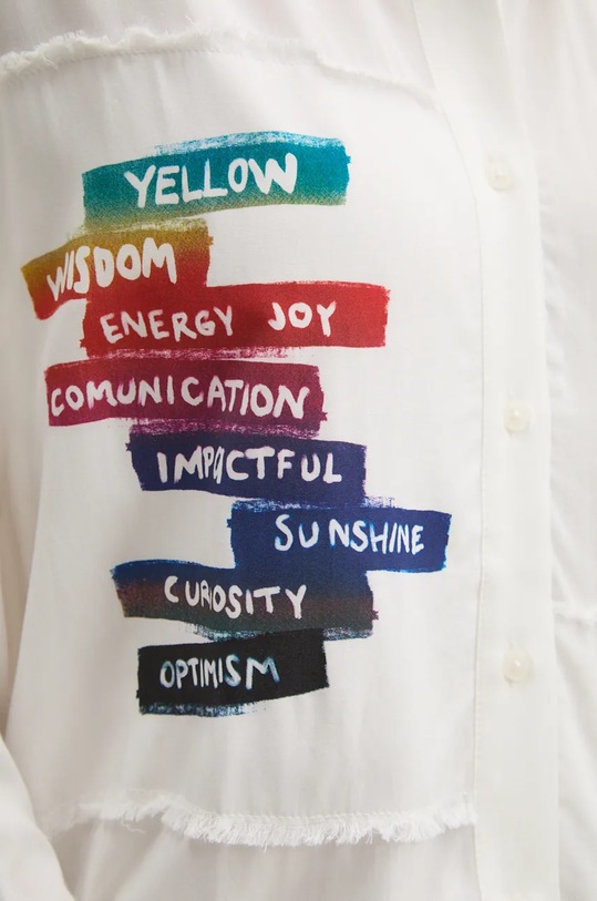 Košile Desigual KOBE 24WWCW16 bílá