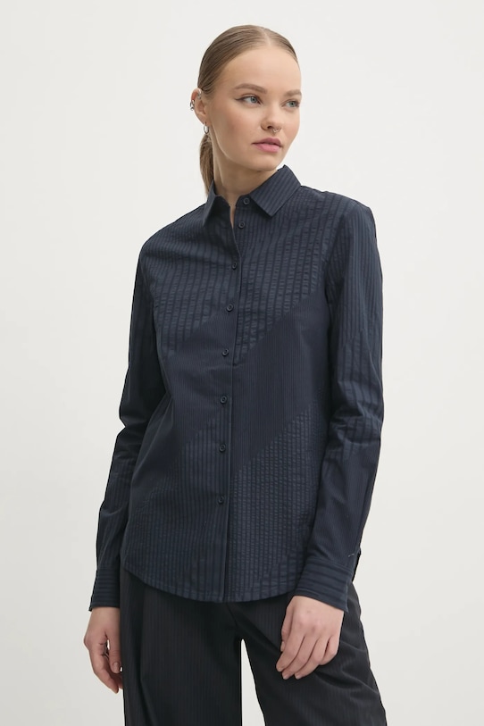 Pamučna košulja Desigual CHIBA regular mornarsko plava 24WWCW22