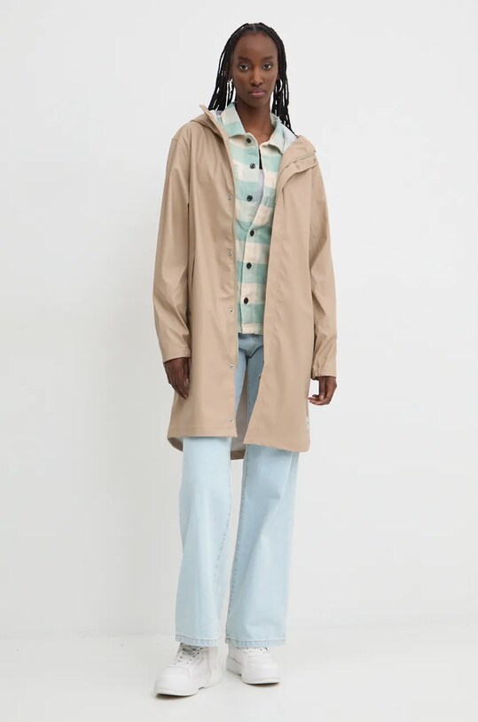 Dickies koszula bawełniana NEW SACRAMENTO DK0A4XI2 beżowy AW24