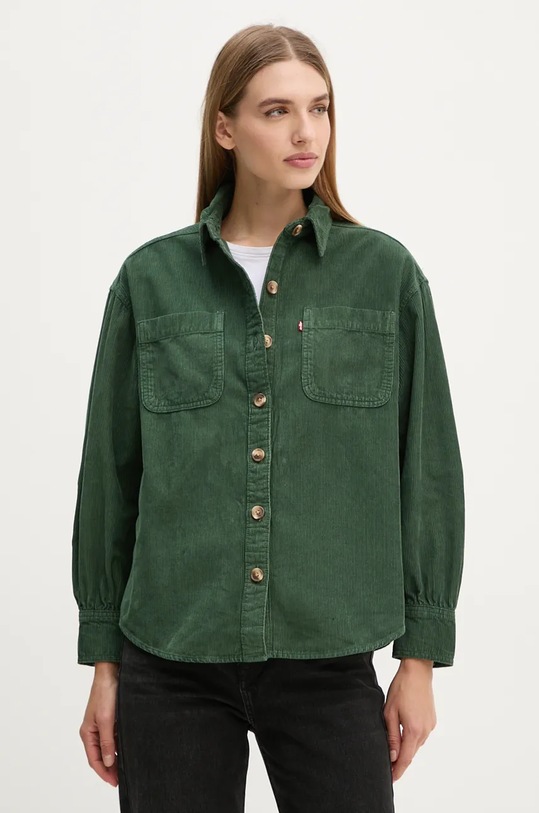 Πουκάμισο κοτλέ Levi's μακρύ πράσινο A8691