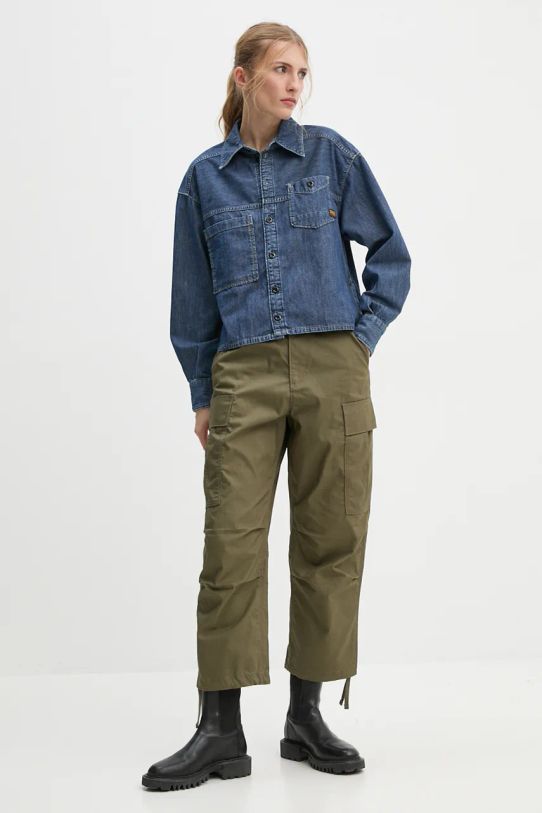 Джинсова сорочка G-Star Raw D25516.D539 блакитний AW24