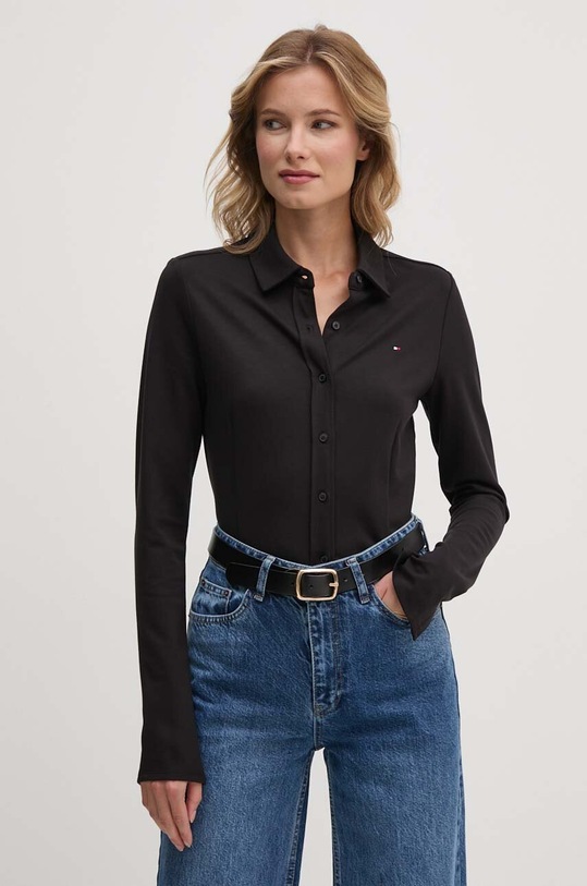 Рубашка Tommy Hilfiger casual чёрный WW0WW42906