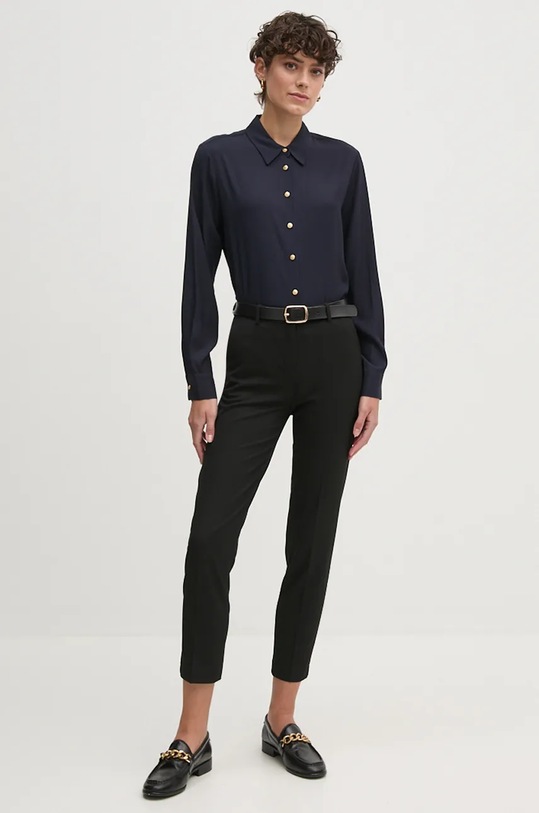 Ρούχα Πουκάμισο Tommy Hilfiger WW0WW43066 σκούρο μπλε