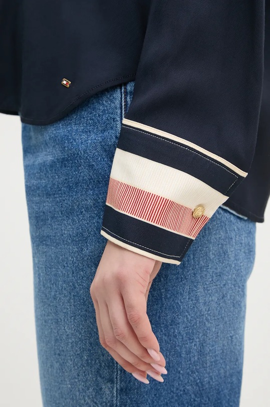 Блузка Tommy Hilfiger WW0WW43067 темно-синій