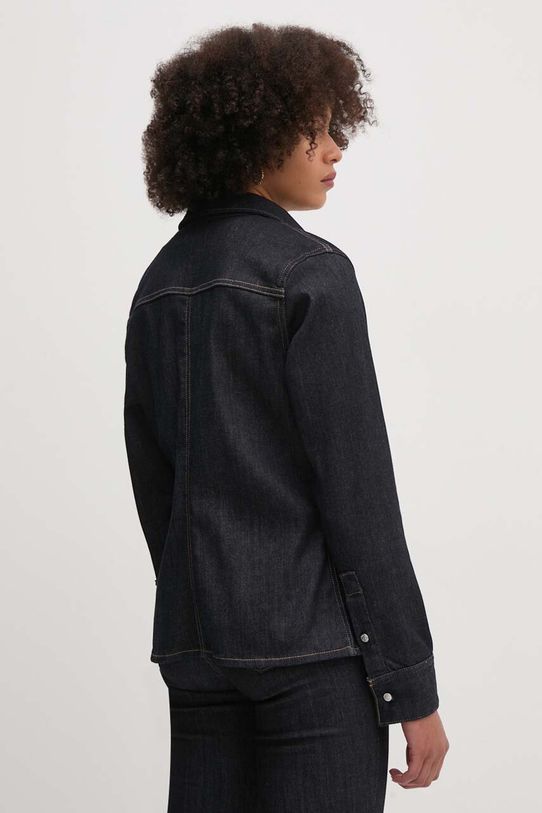 Oblečenie Rifľová košeľa Calvin Klein Jeans J20J224052 tmavomodrá