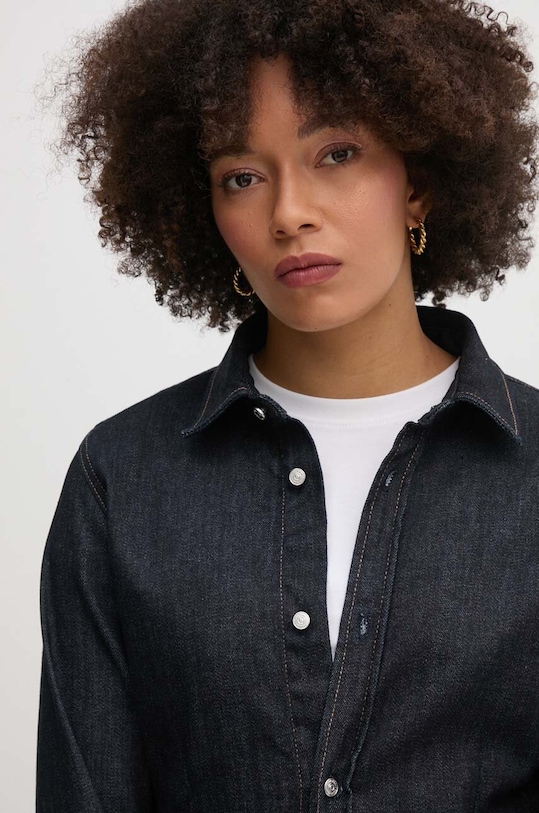 Calvin Klein Jeans camasa jeans J20J224052 bleumarin