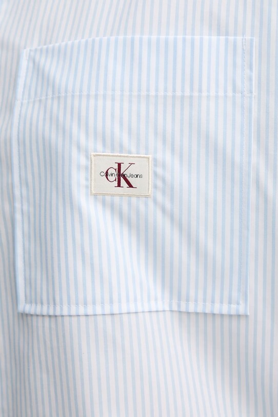 Calvin Klein Jeans camasa din bumbac J20J224436 albastru