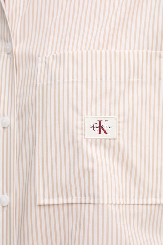 Calvin Klein Jeans camicia in cotone J20J224436 beige