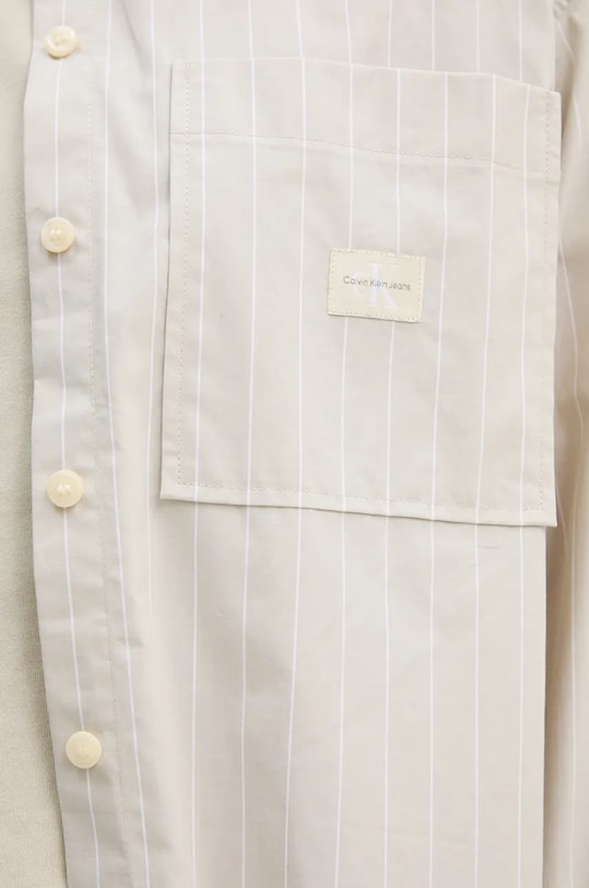 Calvin Klein Jeans camasa din bumbac J20J224436 bej