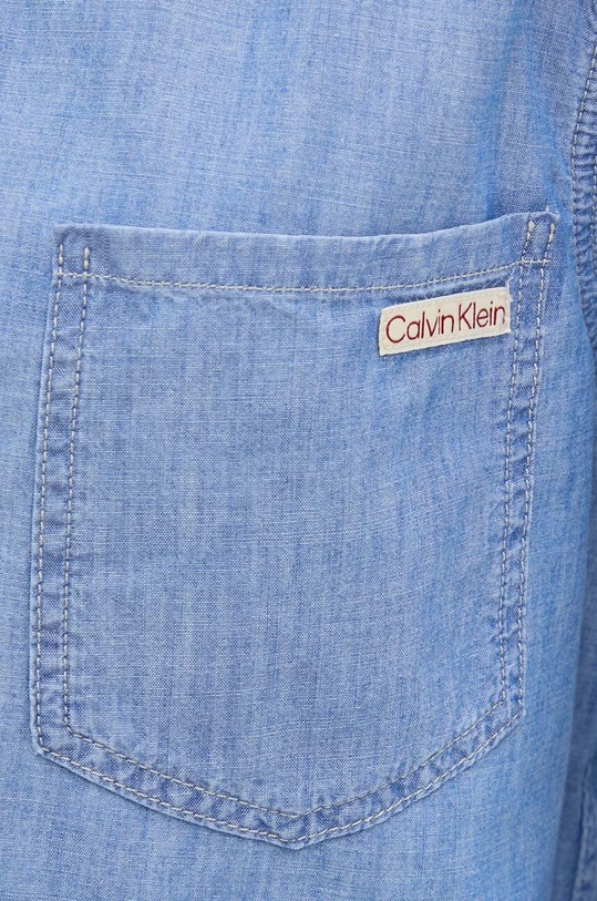 Calvin Klein Jeans koszula bawełniana J20J224899 niebieski