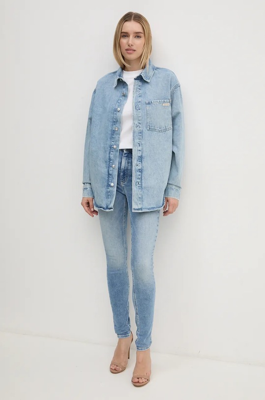 Дънково яке Calvin Klein Jeans J20J224049 син AW24