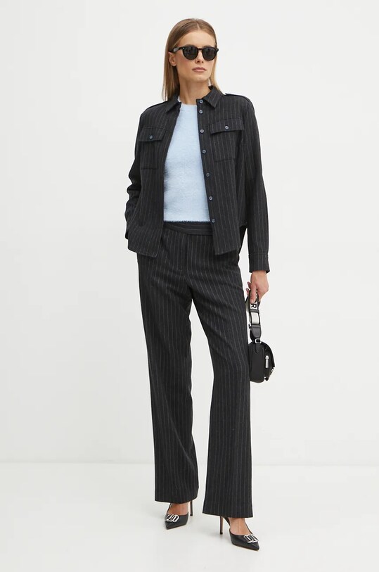 MICHAEL Michael Kors camicia in lana MF4400CF2A grigio AW24