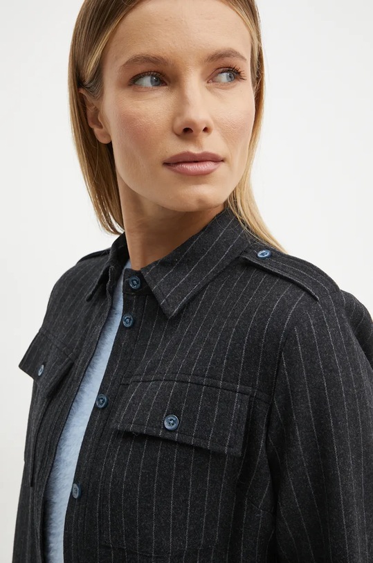 MICHAEL Michael Kors camicia in lana grigio MF4400CF2A