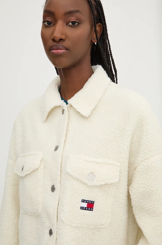 Košeľové sako Tommy Jeans béžová DW0DW18869