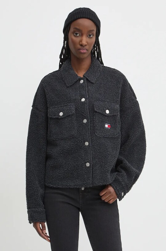 Tommy Jeans kurtka koszulowa nieocieplane czarny DW0DW18869