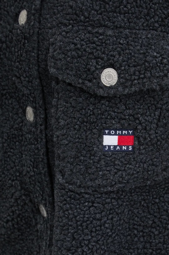 Košilová bunda Tommy Jeans DW0DW18869 černá