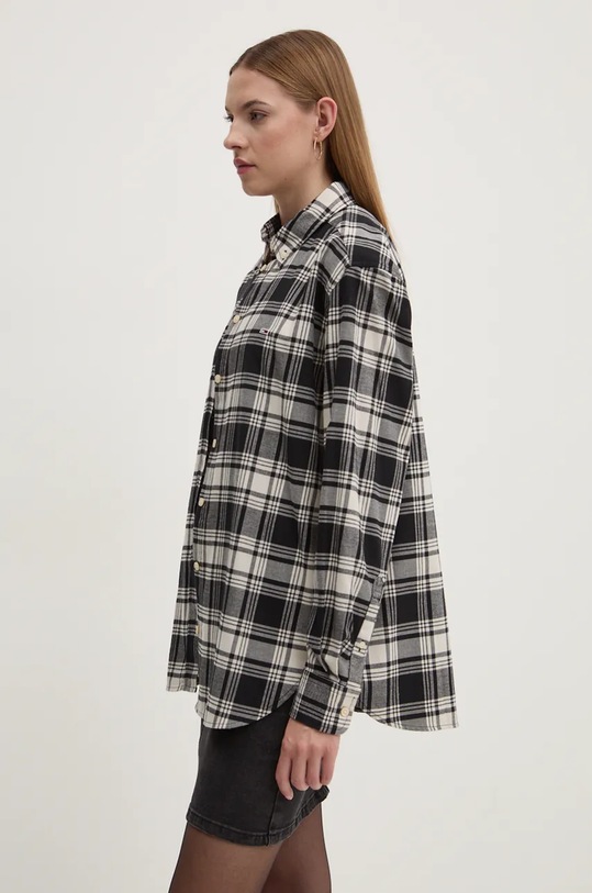 Сорочка Tommy Jeans візерунок чорний DW0DW18878