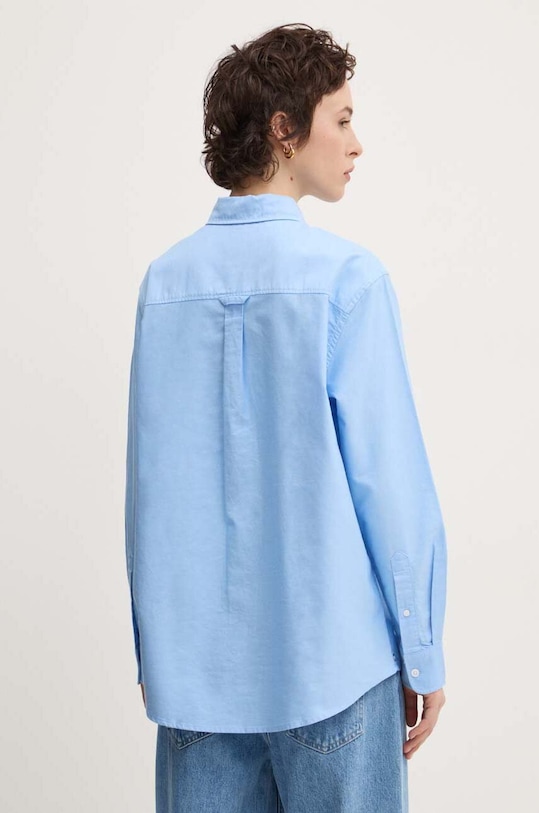Tommy Jeans camasa din bumbac albastru DW0DW19709