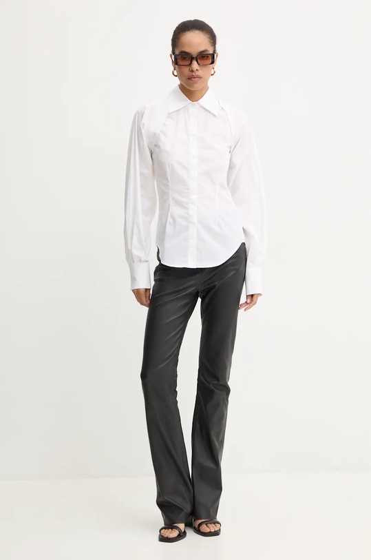 Îmbrăcăminte MSGM camasa din bumbac 3742MDE03.247816 alb
