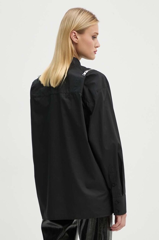 Oblečenie Bavlnená košeľa MSGM 3742MDE07.247816 čierna