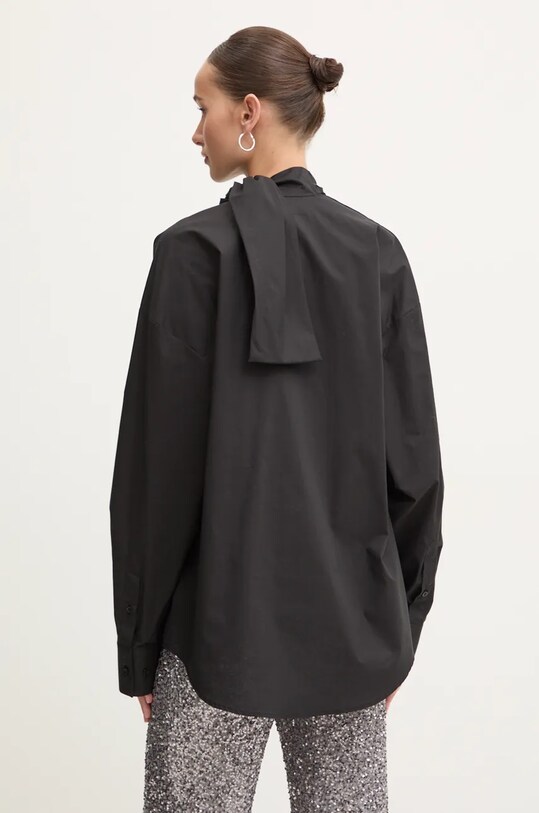Îmbrăcăminte MSGM camasa din bumbac 3742MDE09.247816 negru