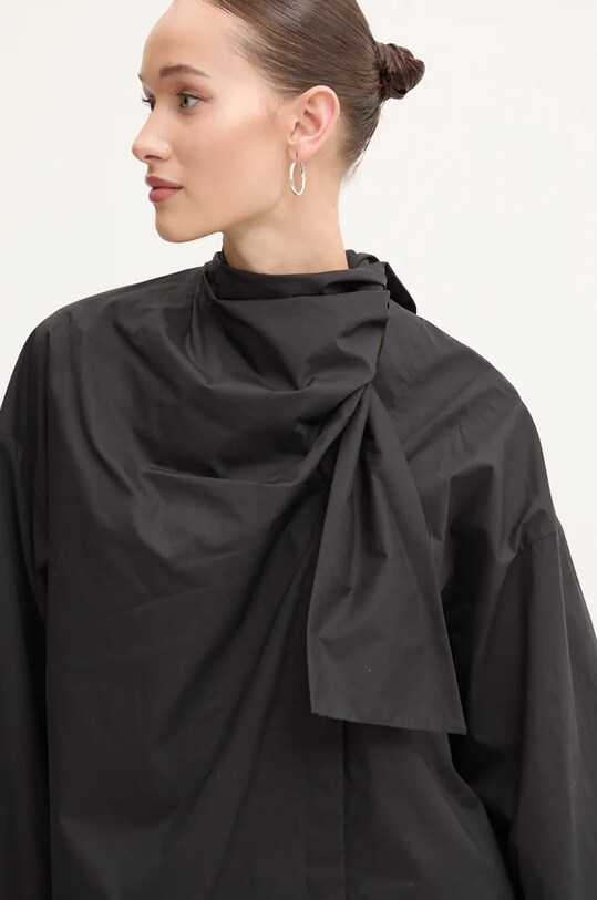 MSGM camasa din bumbac negru 3742MDE09.247816