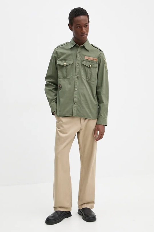 ZADIG&VOLTAIRE camicia in cotone Taskal WWSH00578 verde AW24