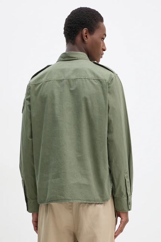 Îmbrăcăminte ZADIG&VOLTAIRE camasa din bumbac Taskal WWSH00578 verde