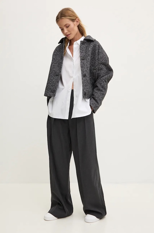 Tommy Hilfiger koszula bawełniana WW0WW45612 biały SS25