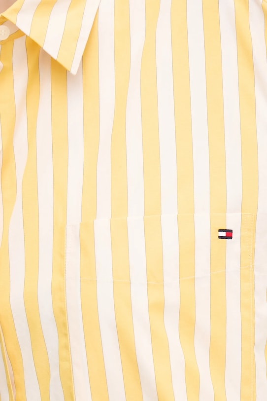Хлопковая рубашка Tommy Hilfiger WW0WW45612 жёлтый