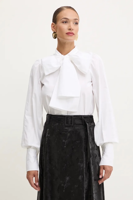 Bavlnená košeľa Patou jednofarebný biela BL0340017