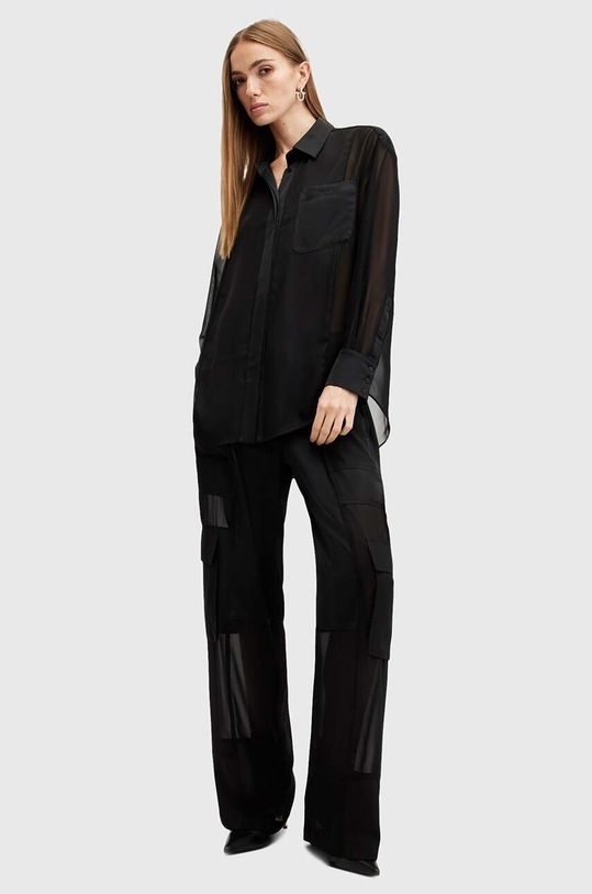 AllSaints camasa JODY W027PB negru