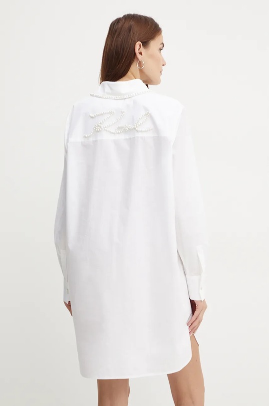 Karl Lagerfeld koszula bawełniana klasyczny biały 246W1602