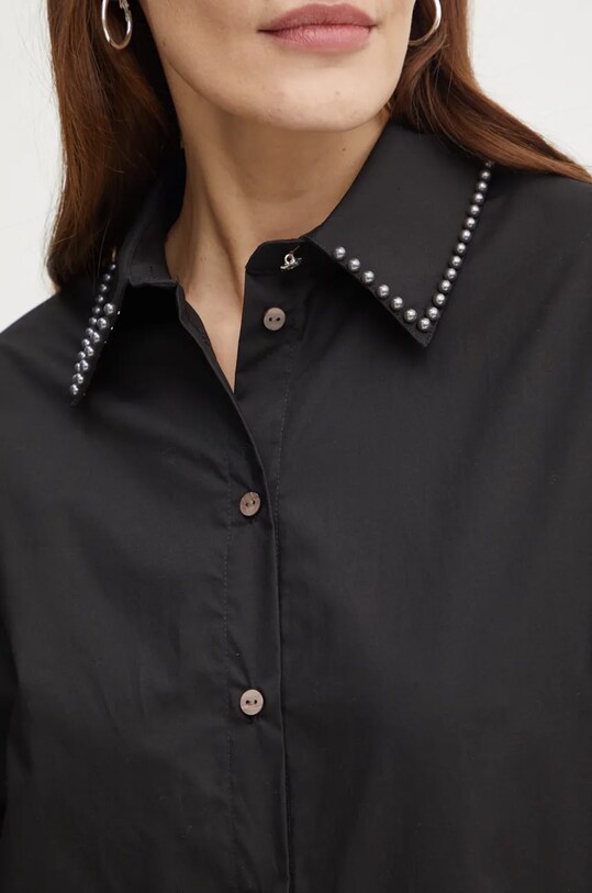 Karl Lagerfeld camasa din bumbac 246W1602 negru