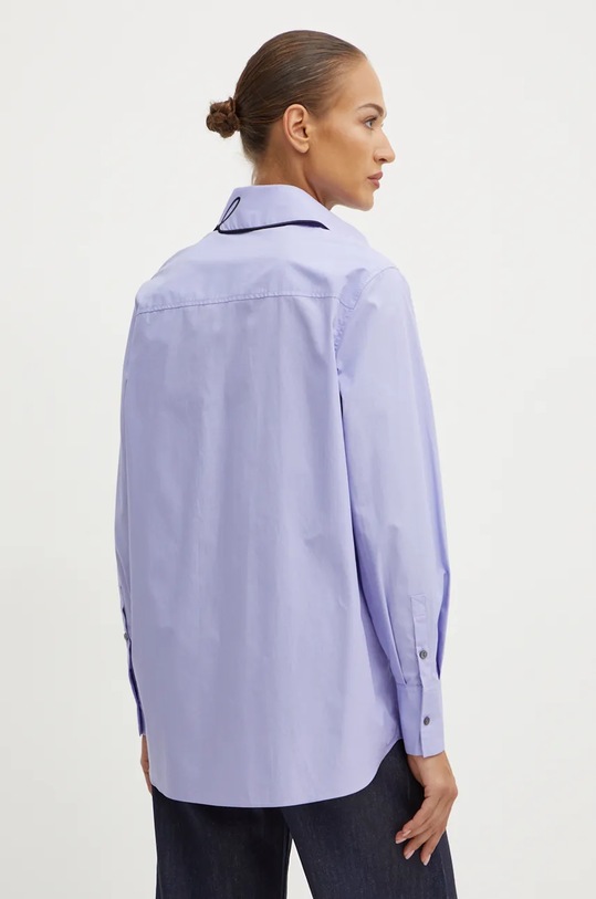 Îmbrăcăminte Karl Lagerfeld camasa din bumbac 246W1603 violet