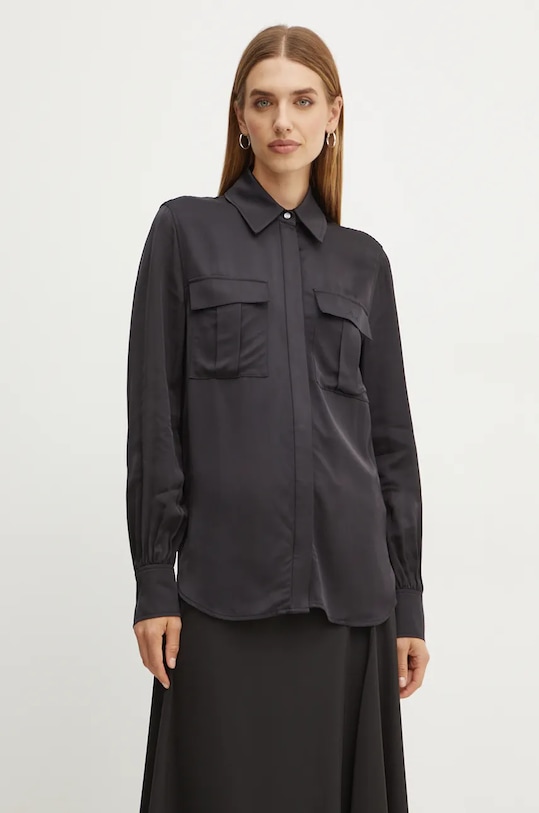 Karl Lagerfeld koszula regular czarny 246W1614