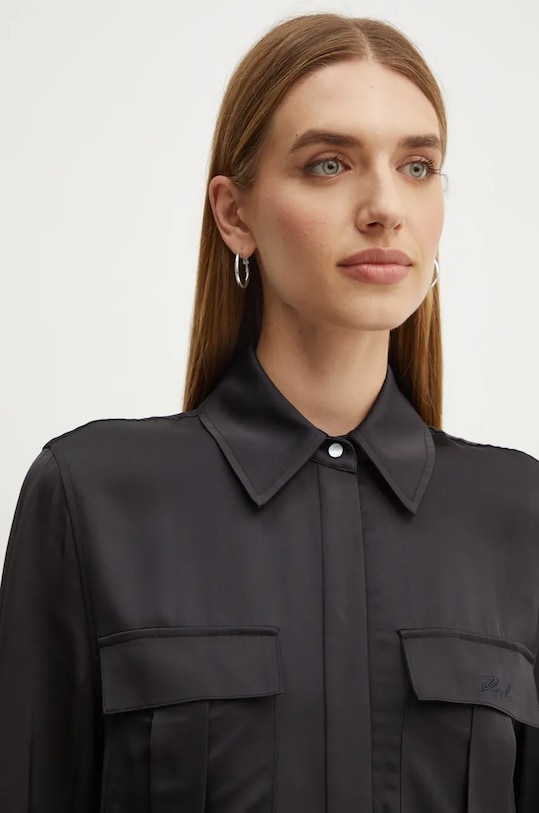Karl Lagerfeld koszula czarny 246W1614