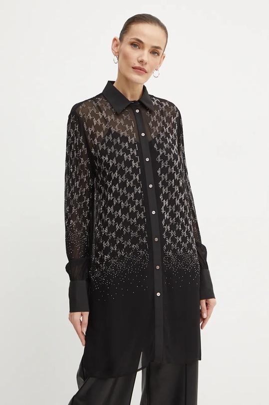 Karl Lagerfeld koszula klasyczny czarny 246W1607